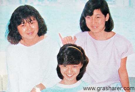 陈慧娴1983年与黎芷珊（右）及陈乐敏组“少女杂志”闯乐坛。